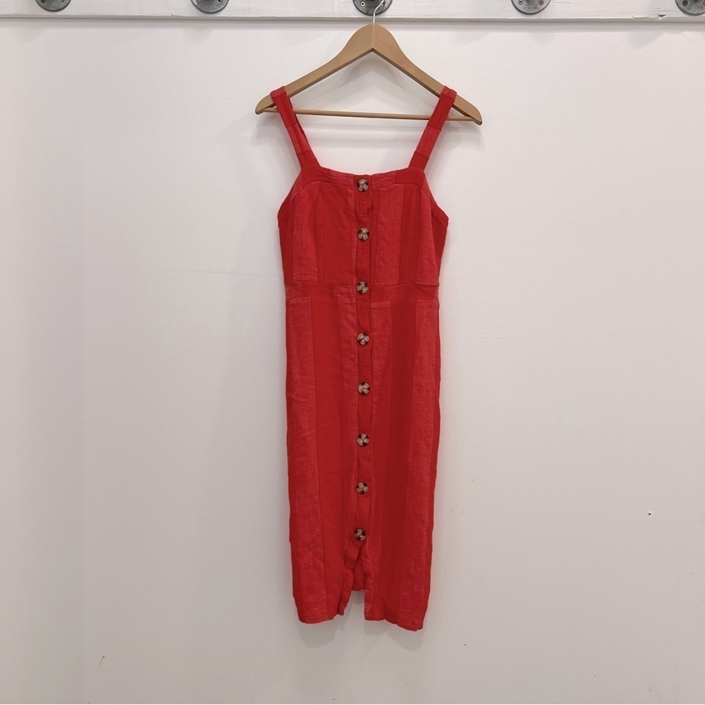 Medium urban romantics linen button from red sundress